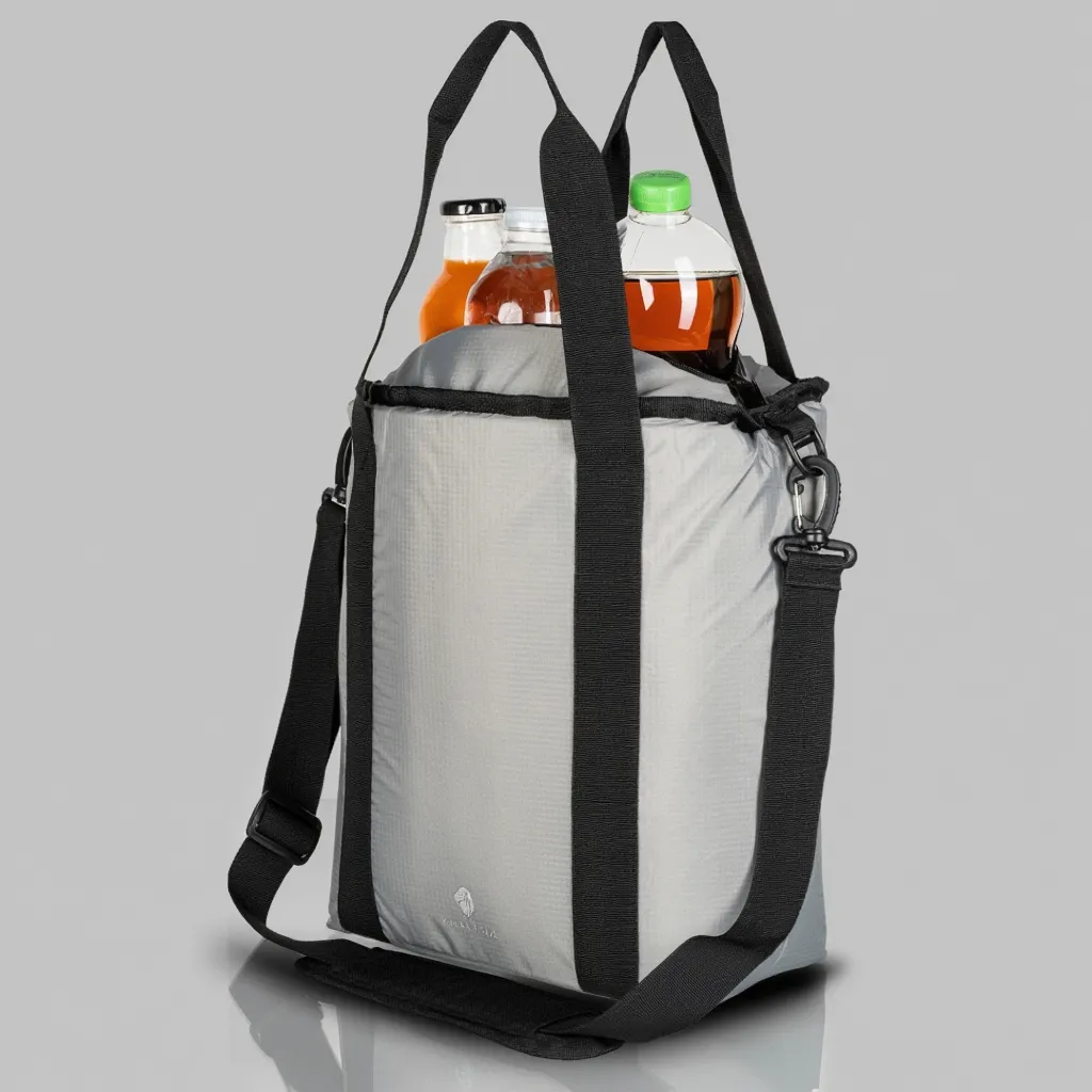 KHALISIA Fahrrad Einkaufstasche mit Kühltasche – Thermo Shopper