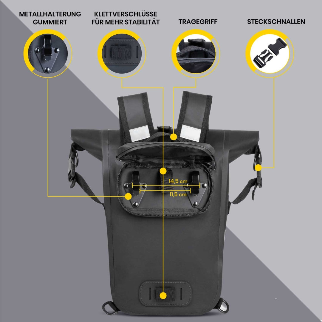 Gelbe KHALISIA SpeedBag mit Schultergurt und Rucksackfunktion