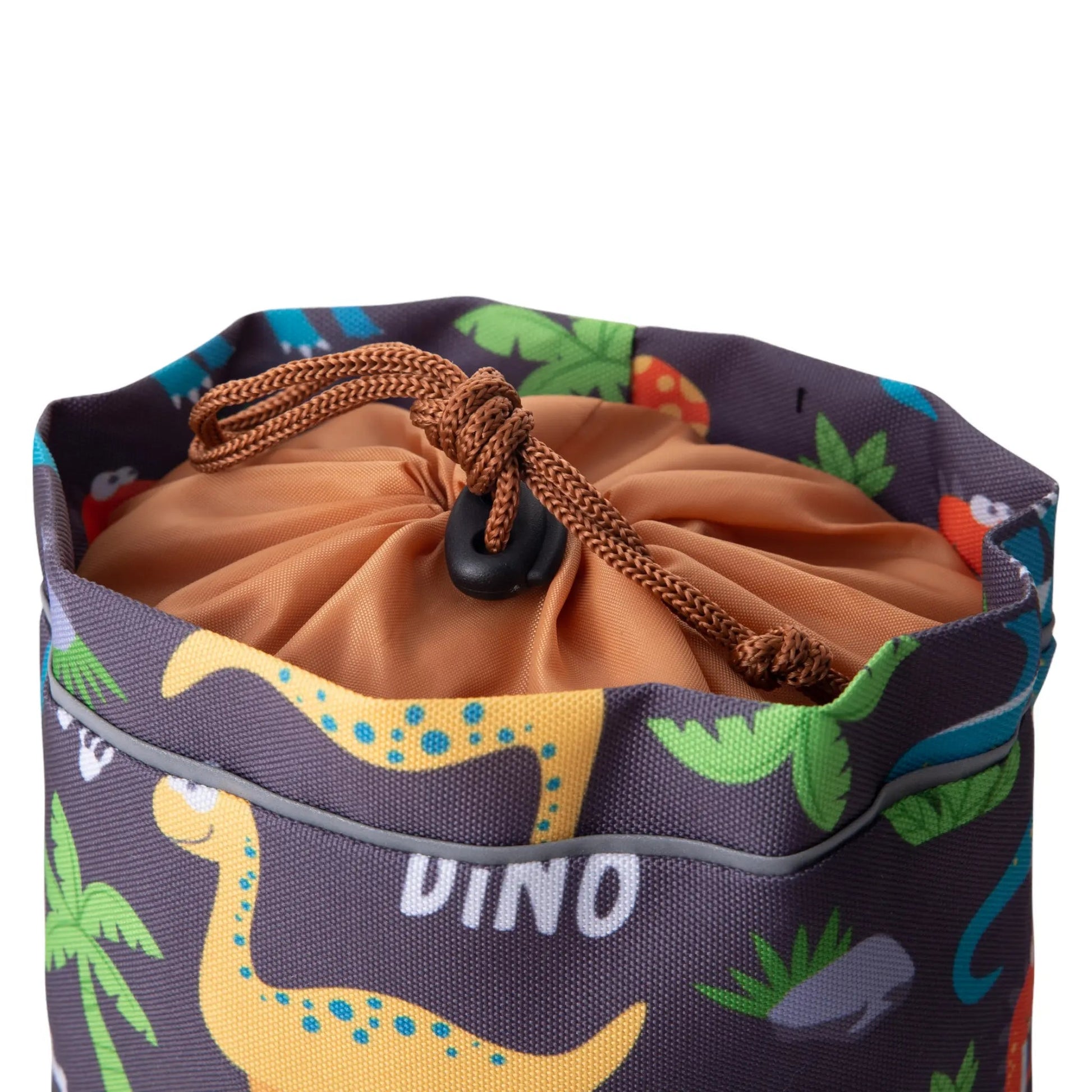 Lenkertasche mit Dinosaurier-Design, die kleinen Radfahrern hilft, ihre Snacks und Spielzeuge sicher zu verstauen