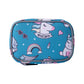Bodenansicht der Knuffig Kinder Lenkertasche im Einhorn-Design in Blau