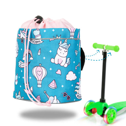 Laufrad-Tasche für Kinder - Einhorn türkis