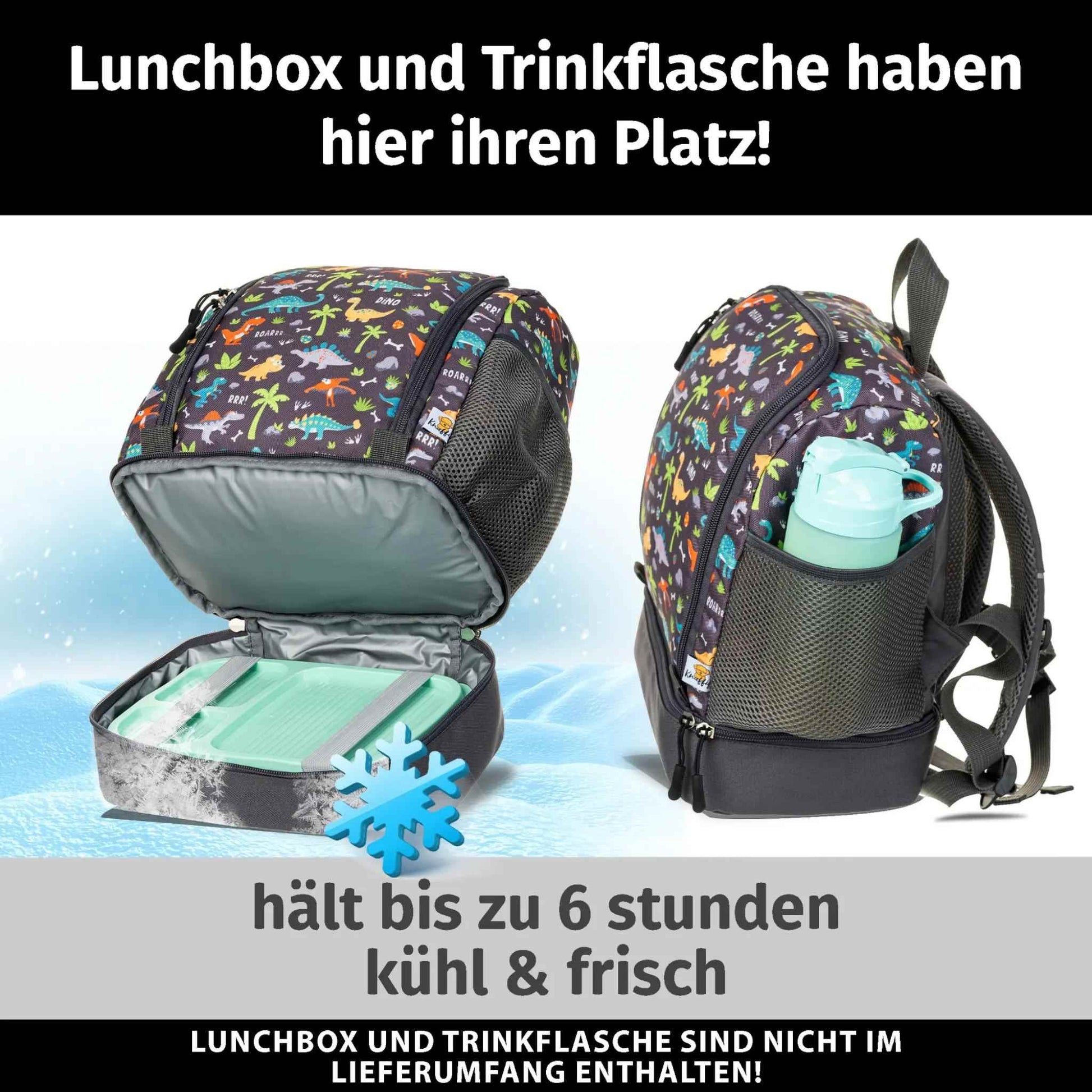 Rucksack mit iso Fach kühlung