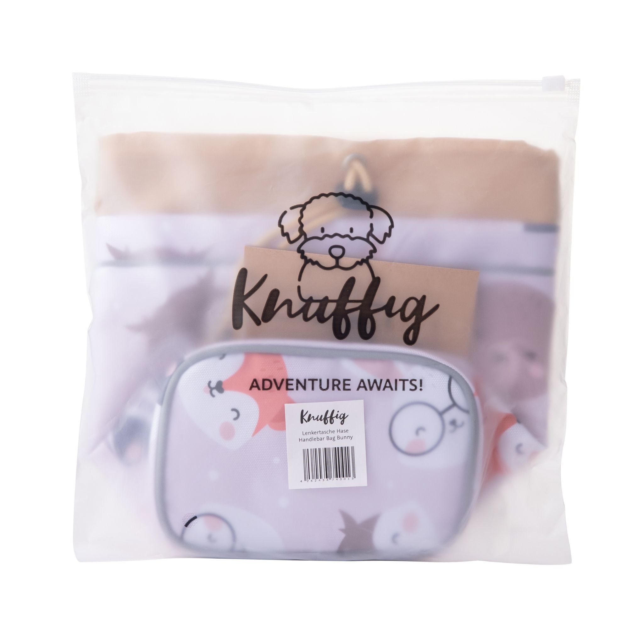 coole lenkertasche Laufradtasche für coole Kids mit süßem Hasen-Motiv!